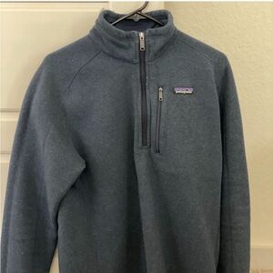 Patagonia Men's Dark Blue Quarter-Zip Pullover - Better Sweater